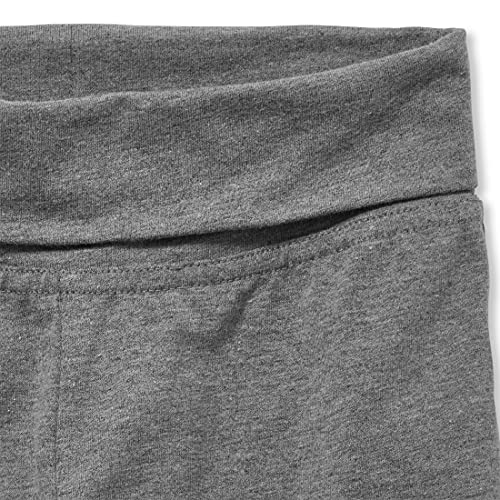 The Children's Place Girls Active Foldover Waist Pants, Heather Gray Single, Large Us #TOP1