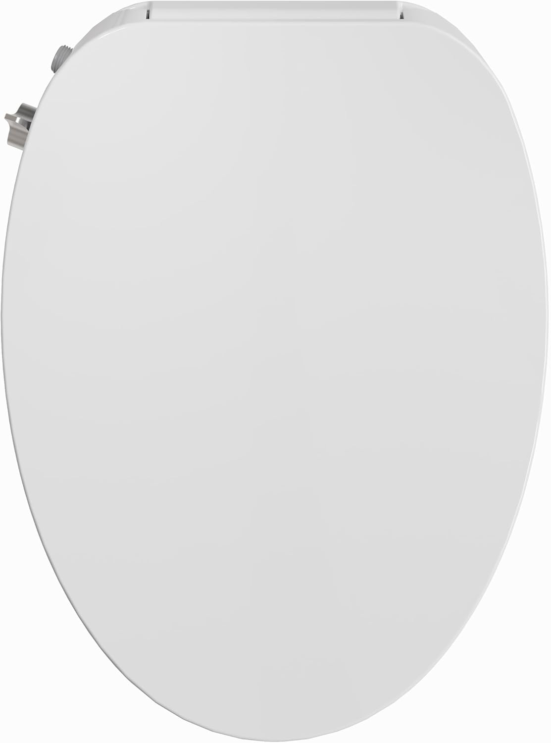HOROW B0400 Elongated Bidet Toilet Seat, Non-Electric Bidet Toilet Attachment Fits for T0338W Toilet, Adjustable Nozzles Seat with Soft Closing & Quick Release Lid, White Side Button Control