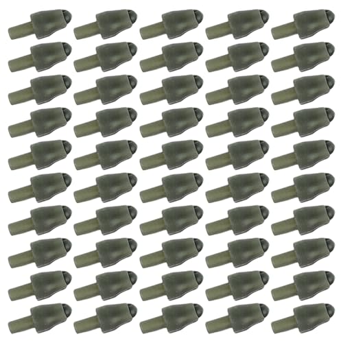 MCAOAL Lot de 50 perles à changement rapide - Méthodes de pêche - Accessoires de pêche - Enduring Inline Bead Hair Rig Stop Bead