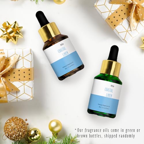 Image of Coastal Linen Fragrance Oil, MitFlor 30ml Single Scented Oils, Large Size Premium Grade Fragrance Oil for Soap & Candle Making, Aromatherapy Diffuser Oils, Clean & Fresh Scent for Home
