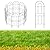 MOOACE Decorative Garden Fence 10 Pcs, Total 10ft(L) x 32in(H) Garden Fencing Animal Barrier, RustProof Metal Wire Landscape, Flower Fences and Borders for Dog, Yard, Patio, Outdoor Decor, Black