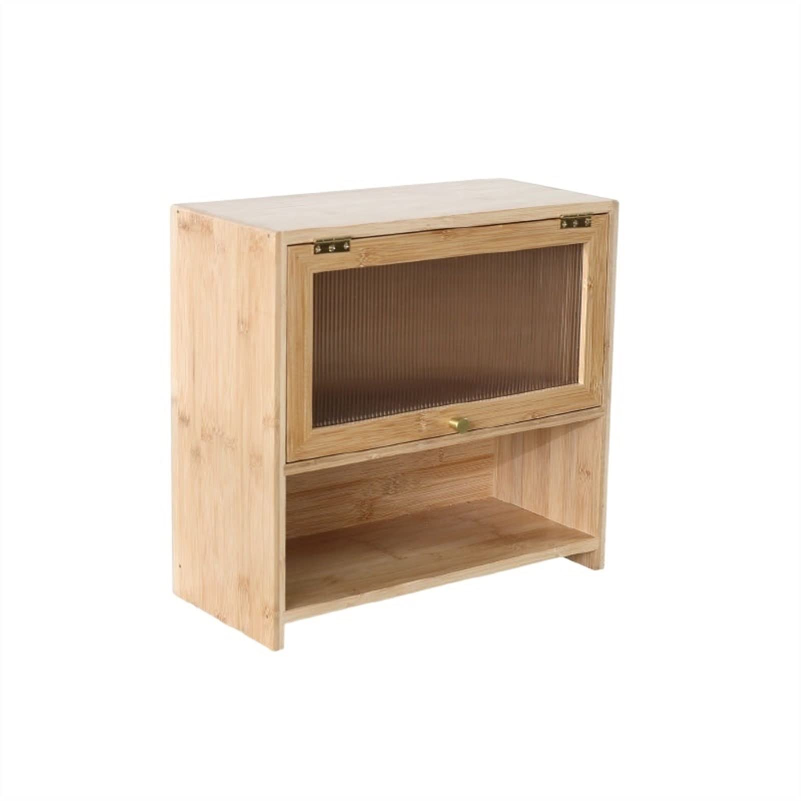 Caja de almacenamiento de mesa en madera para ordenar la cocina y el salón