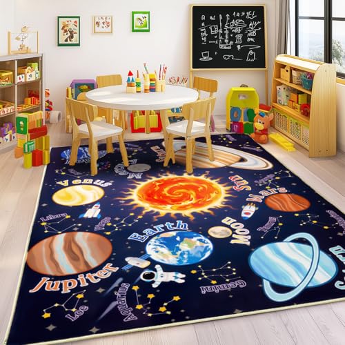 Bolacrom Kids Rugs for Playroom, 5x7 Feet Educational Rug for