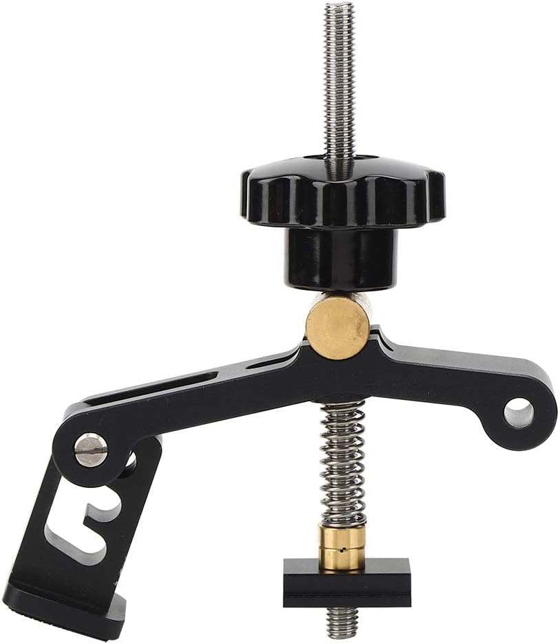 Hold Down Clamp Woodworking Fixing Clip, Aluminum Alloy Carpentry Tool with Adjustable Three - Stage Pressure for 30 - Type and 45 - Type T - Slot Chute