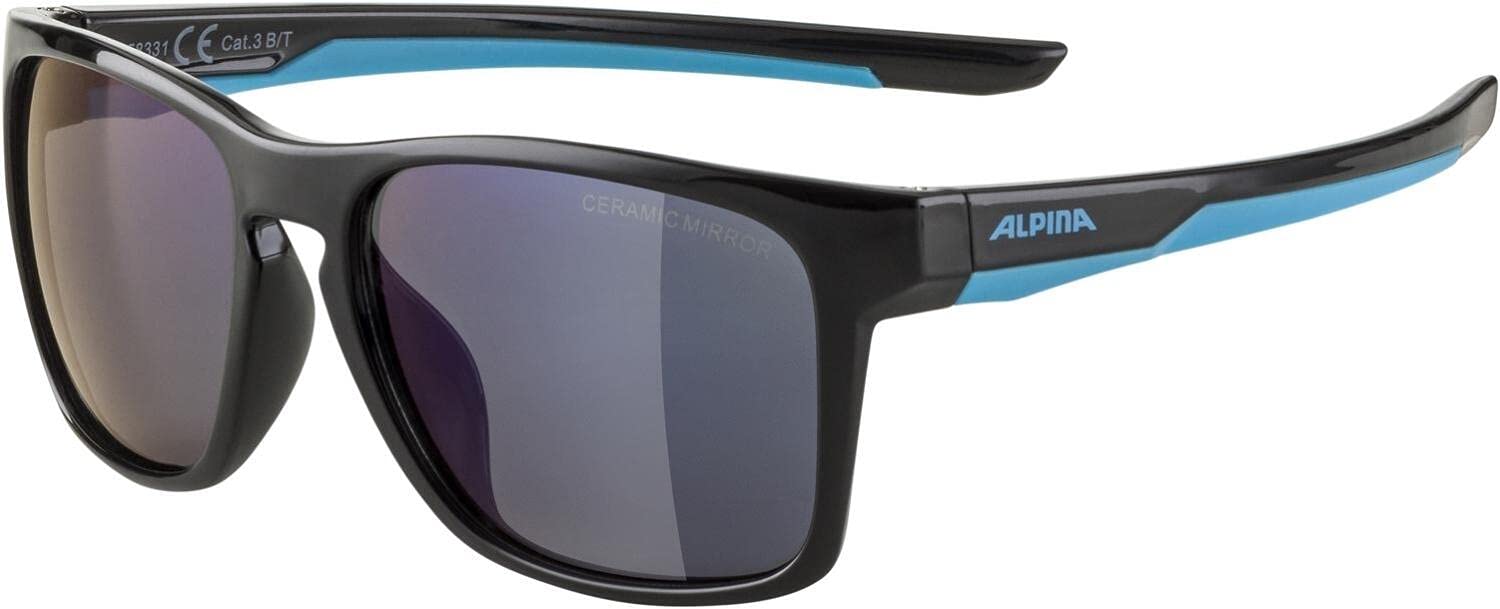 ALPINA Niños Unisex, Flexxy Cool Kids Cmb Gafas Deportivas, Black-cyan, One Size, Occhiali Sportivi Youth, Talla Única