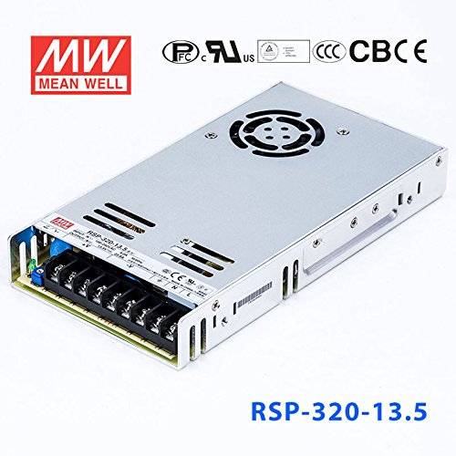 Meanwell RSP-320-13.5 Power Supply - 320W 13.5V 23.8A - Low Profile