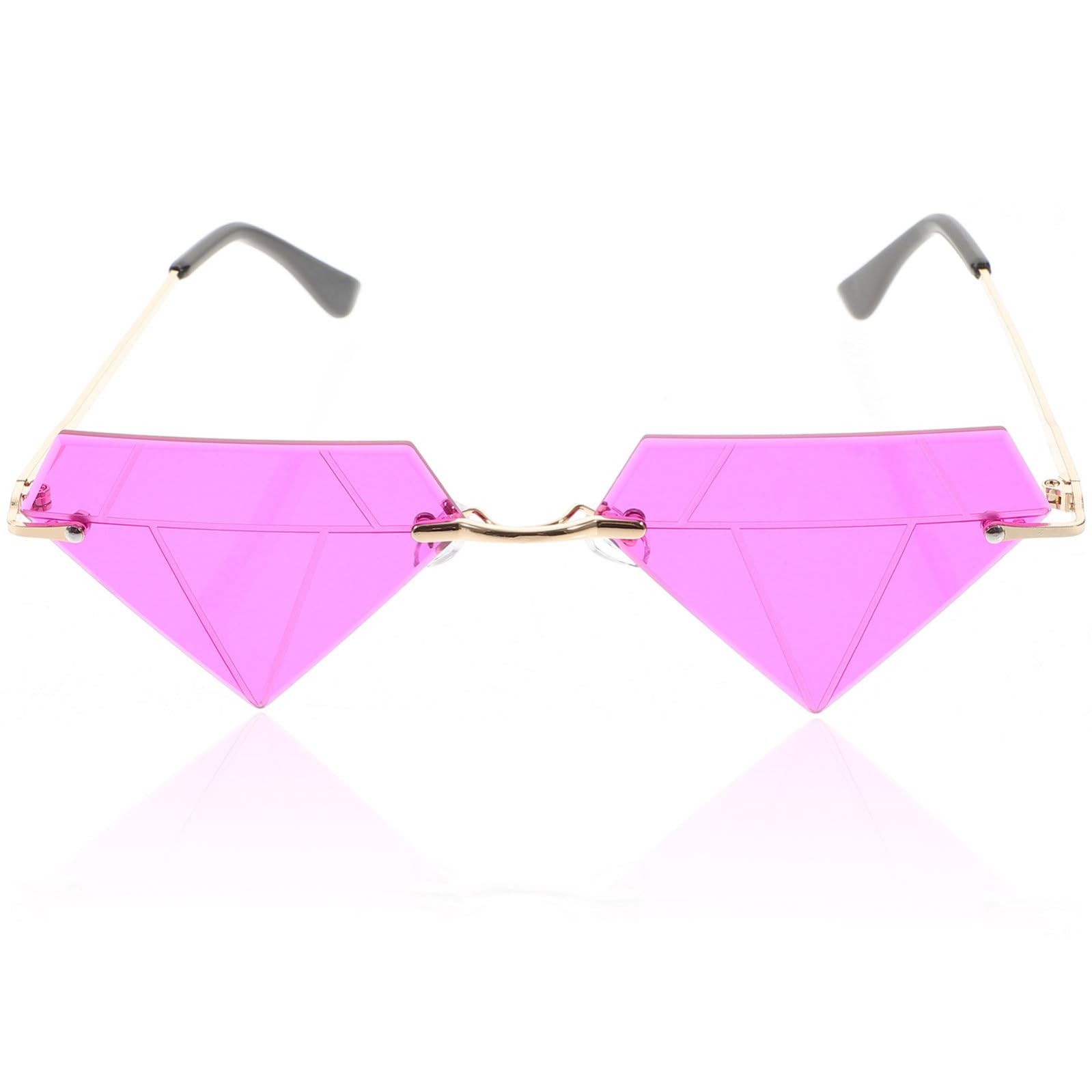4 Pares gafas con forma de diamante niño gafas de sol de moda mujer sol de para mujer de de fiesta en la playa divertid de