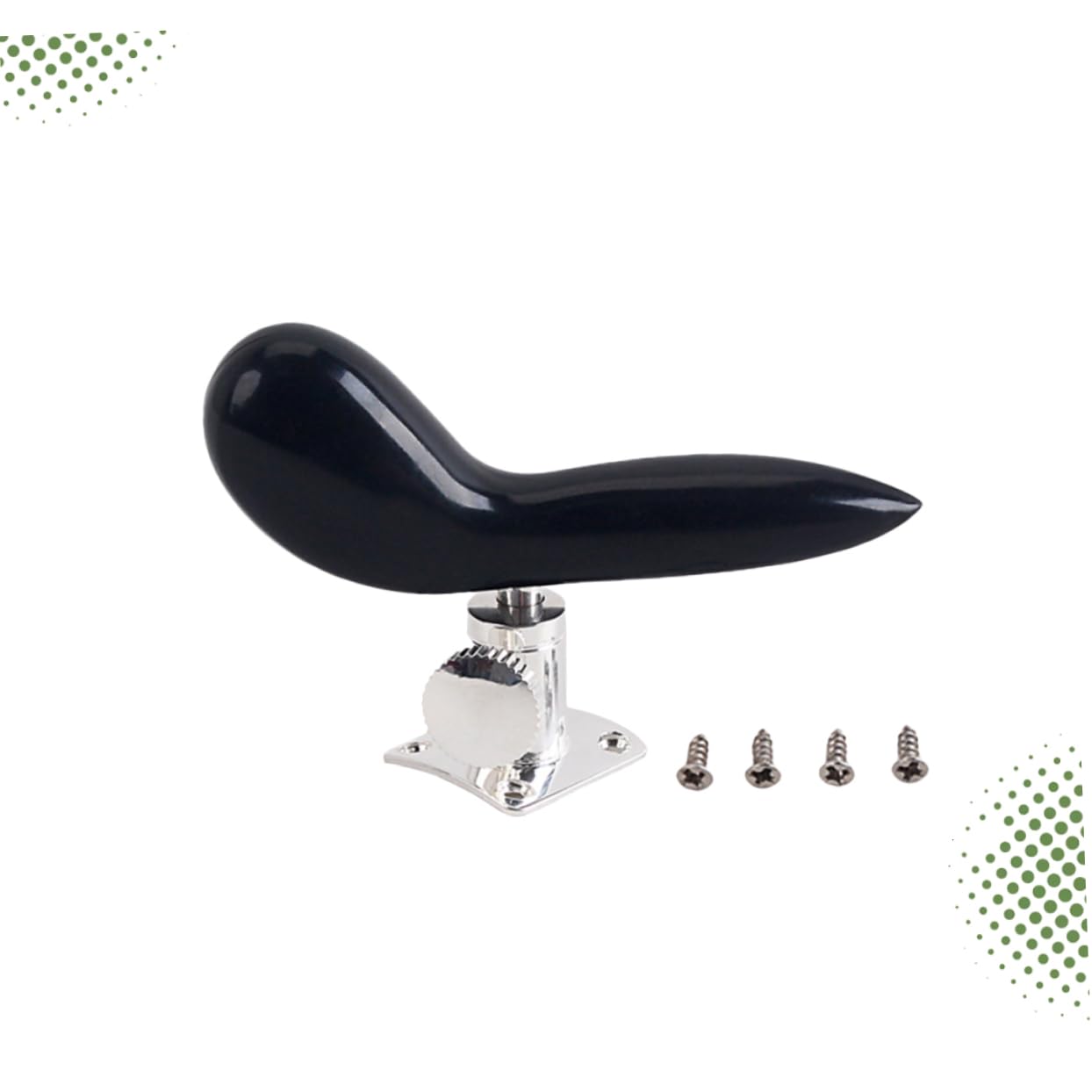 DECHOUS Stelo Per Fagotto Placcato Argento Supporto Per Sella Poggia Sella Accessorio Per Palcoscenico Strumenti A Fiato Strumenti Cg10 (nero)