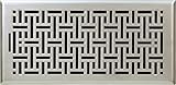 Accord Ventilation AMFRSNB614 Wicker Design Floor Register, Satin Nickel, 6