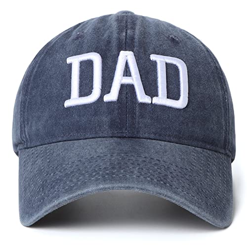 Image of Mom Dad Embroidered Baseball Caps Set of 2 Adjustable Couples Cotton Hats | Soft cotton matching caps with premium embroidery and adjustable fit, perfect for couples, parents, family photos and gifts.