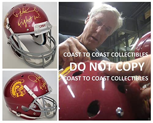 Pete Carroll Signed Usc Trojans Full Size Football Helmet Coa Proof Autographed #TOP1