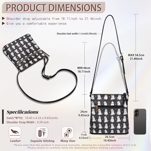 Image of Leather Purses for Women, Leather Hobo Bags for Women Travel Sling Purse Triple Zippered Pockets Shoulder Bag