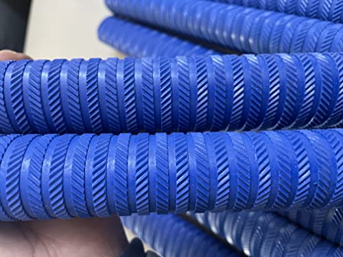 Image of LIVOX Rubber Cricket Bat Grip Blue Ring Texture Bat Handle Gripper Cricket Accessories for Boys Cricket Bat Gripper, Blue, Pack of 3