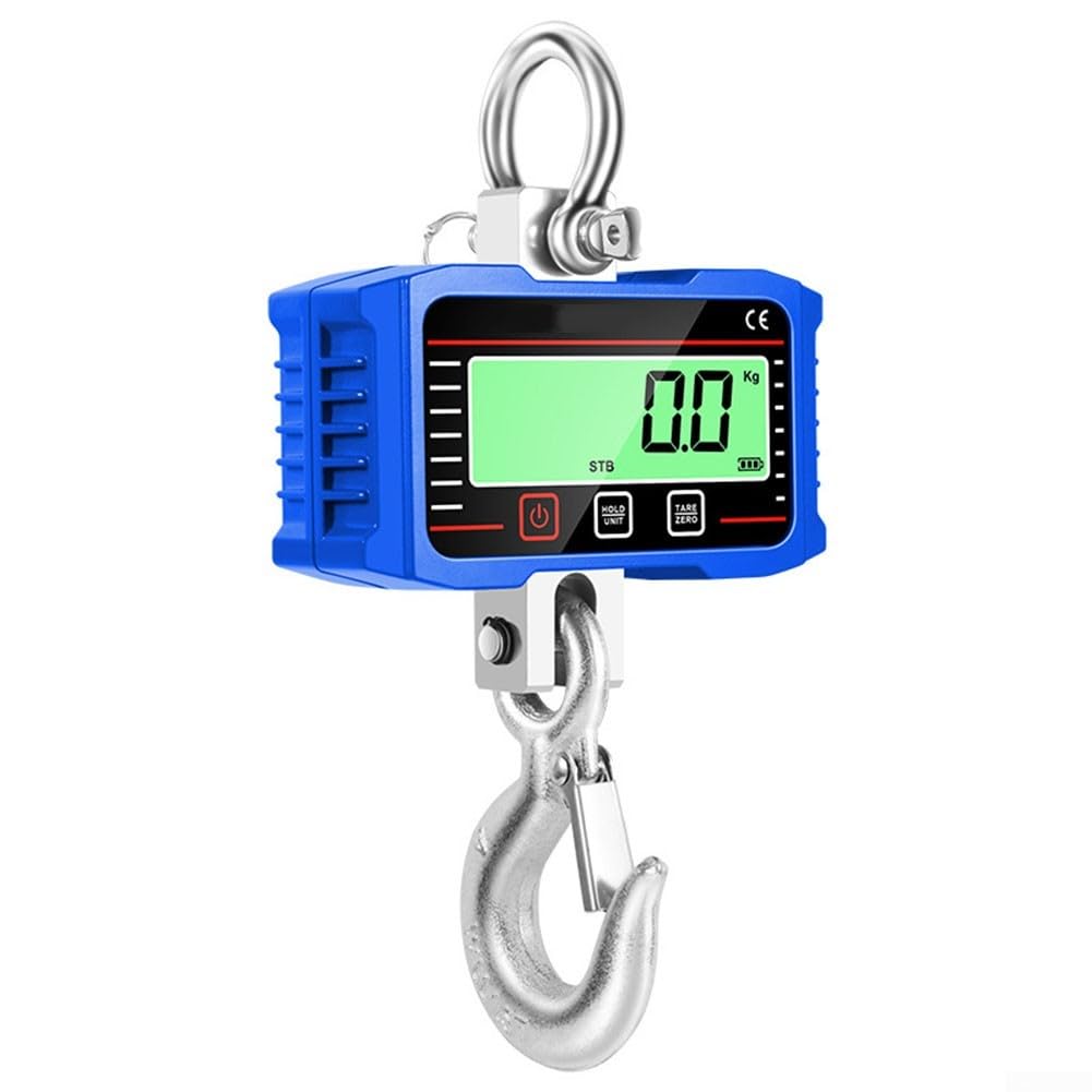 SPORTARCPortable Industrial Crane Scale, LCD Display, Remote Control Operation, Certified Accuracy (black)