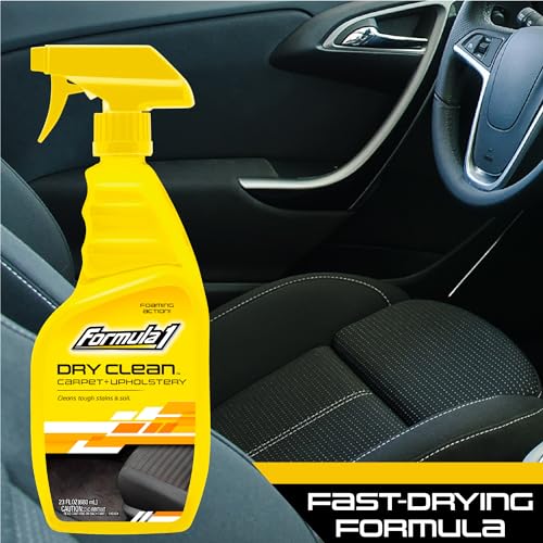Formula 1 Dry Clean Carpet and Upholstery Cleaner, Stain Remover for Stains, Soil, Fast-Drying Carpet Cleaner, Deep Cleaning Foam Cleaner, (23 fl oz)