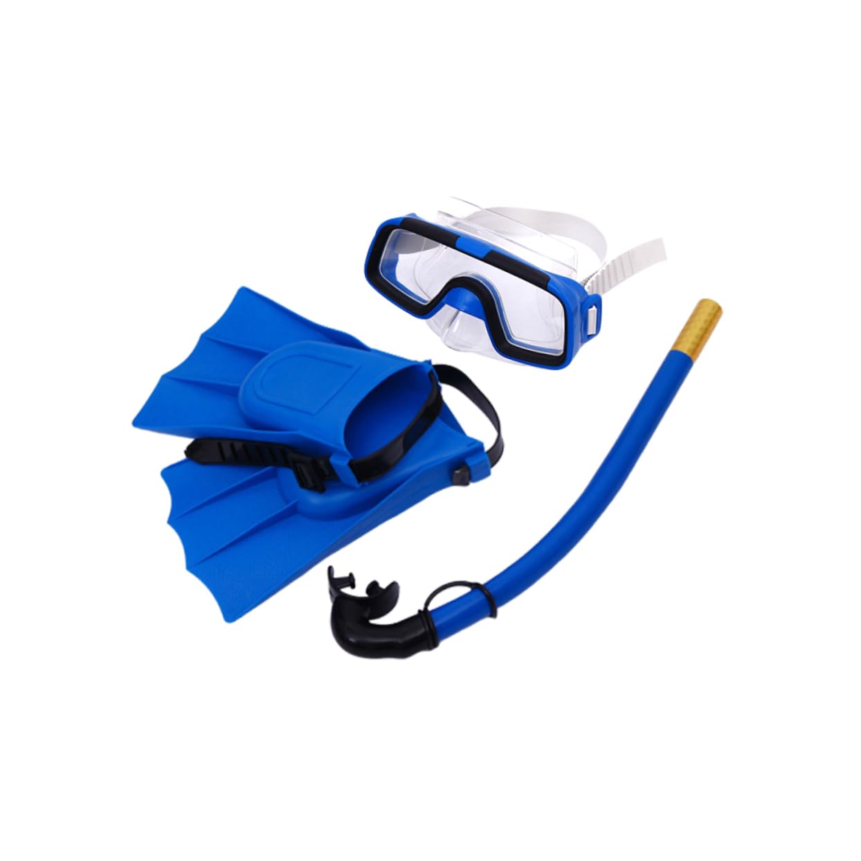 Milisten Water Fun for Boys and Girls Snorkeling Set Mask Goggles Snorkel Fins Easy to Use Comfortable Fit