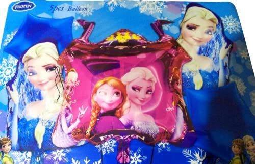 Moon * Exclusive Frozen Elsa & Anna Foil Balloon (F'R'O'Z'E'N) Birthday Party Theme Decoration (Pack of 5 ) # Actual Images
