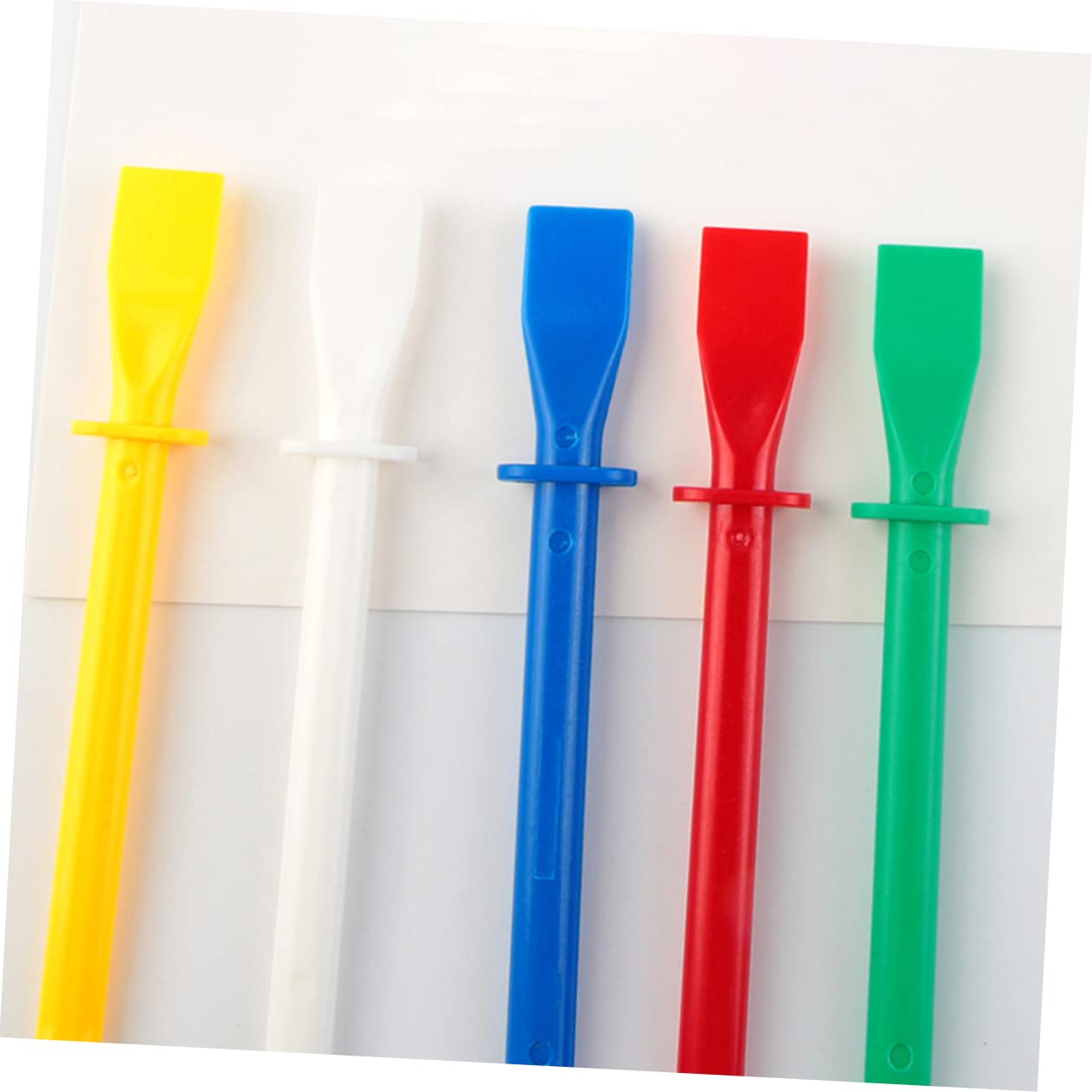 jojofuny 4 Set Striscio Di Colla Fai Da Te Kit Tie Dye Nastro Adesivo Distributore Di Nastro Colla Stick Glue Raschietto Per Colla Spatola Per Colla Per Cuoio Materiale Pp 10 Pezzi * 4