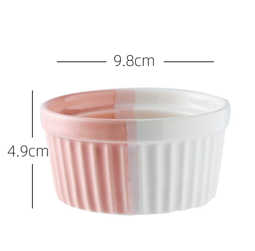Ramequin Four,Ramequin,ramequins pour Four,Ramequin en Porcelaine Oz,Plat de Cuisson à soufflé pour pouding au Caramel allant au Four,Petit Bol de Moule de Cuisson Classique（3 Tailles au Choix）