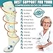 Laite Hebe Compression Socks for Women & Men Circulation(6 pairs)-Graduated Supports Socks for Running, Athletic Sports