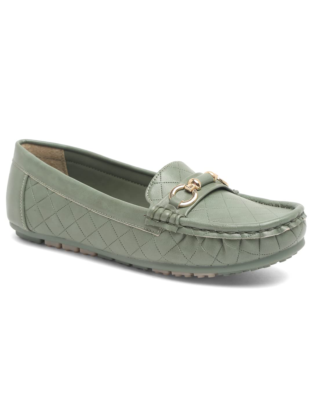 Flat n Heels Womens Green Loafer FnH GS-07-GRN (B09XF6KWQN) Amazon Price History, Amazon Price Tracker