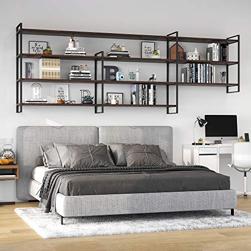 Miniatura 6 de Emuca - Estructura Para Estantería Estilo Industrial, Estanteria Pared, Altura 830 Mm, Acero, Pintado Negro