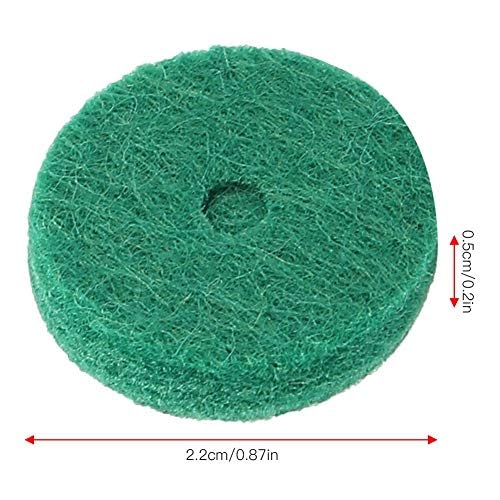 Piano Felt Pads, 22mm Piano Felt Kissen Piano Felt Unterlegscheiben Piano Leveling Key Unterlegscheiben Piano Regulating Tools Keyboard Balance Unterlegscheiben Piano Parts Ersatz Green 90pcs / Set
