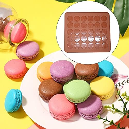 Round Shape Macarons Mat Silicone Macaron Sheet Pad Pastry Cake Baking Tool for Macaron, Cupcake, Dessert