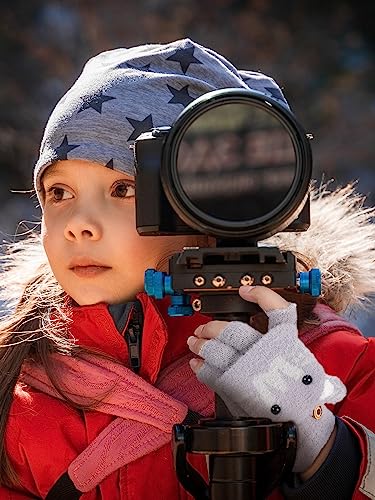 Geyoga 3 Pairs Kids Fingerless Gloves Convertible Flip Top Gloves Winter Warm Half Finger Mitten for Kids Boy Girl 5-10 Years(Purple, Sky Blue, Gray Mouse)2