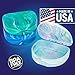 Practicon Marble Retainer Cases, Orthodontic Aligner Case, Mouth Guard Holder (3 Pack) Ocean