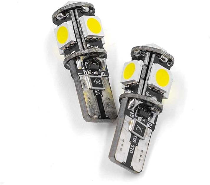 2Pcs White LED Side Marker Lights for 1996-1999 BMW 3 Series E36 M3 LCI, 1996-1999 3 Series E36 LCI 318i 318is 318ti Smoked Lens Fender Turn Signal lights Replace OEM Sidemarker Lamp