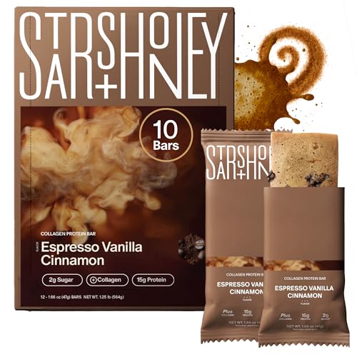 Stars + Honey Protein Bars - Espresso Vanilla Cinnamon,15g Protein,