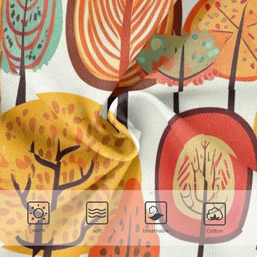 Colorful Toddler Underwear Floral 2t Cotton Little Girl Panties Watercolor Autumn Forest Trees Fall Briefs Underpants3