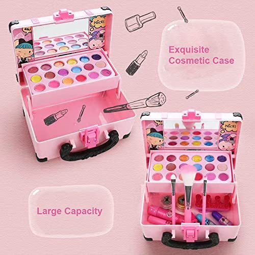 Kit de maquiagem para meninas Conjunto de maquiagem para crianças Conjunto de jogo de cosméticos rea