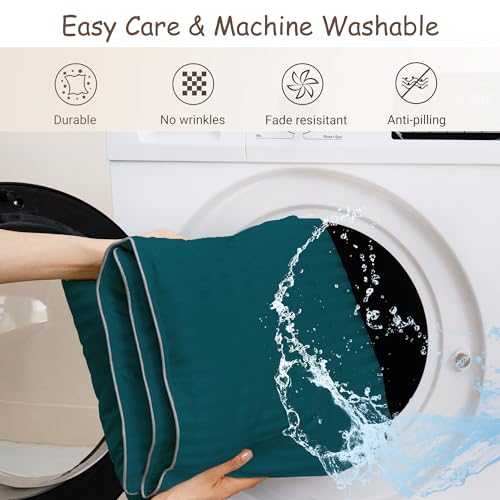 Image of ZPECC Toddler Down Alternative Comforter, 39x47 Hypoallergenic Baby Blanket Quilt, Soft Breathable Lightweight All Season Kids Duvet Insert for Crib Stroller Cot Daycare, Teal