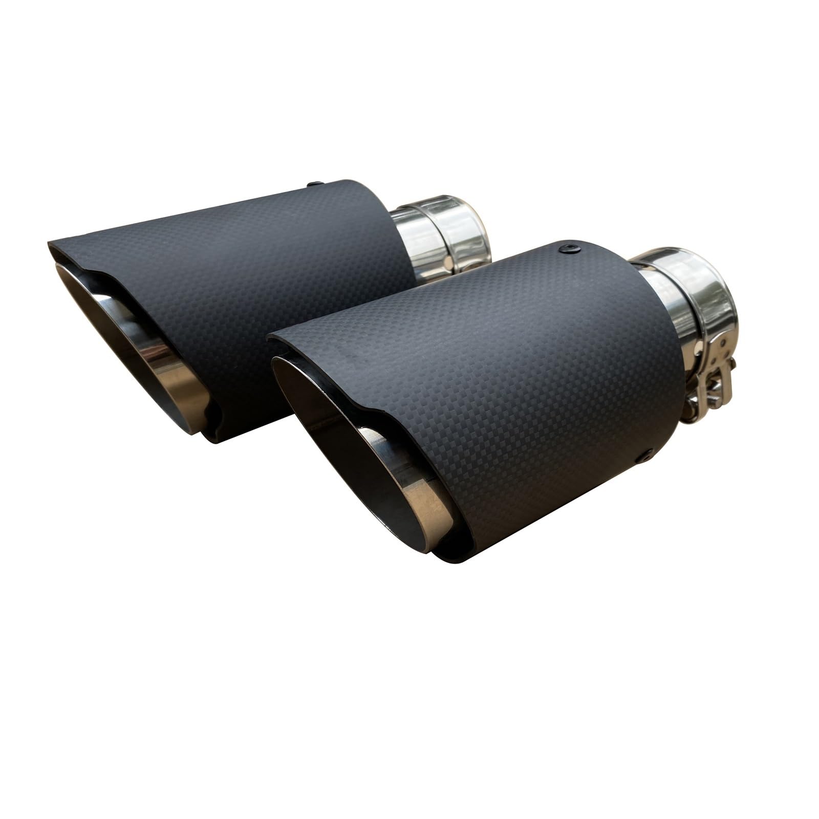 Car Silencer 1PC motoryzacyjny uniwersalny tłumik rury wydechowej ze stali nierdzewnej wykończenie z włókna węglowego końcówka(Custom Other Sizes)