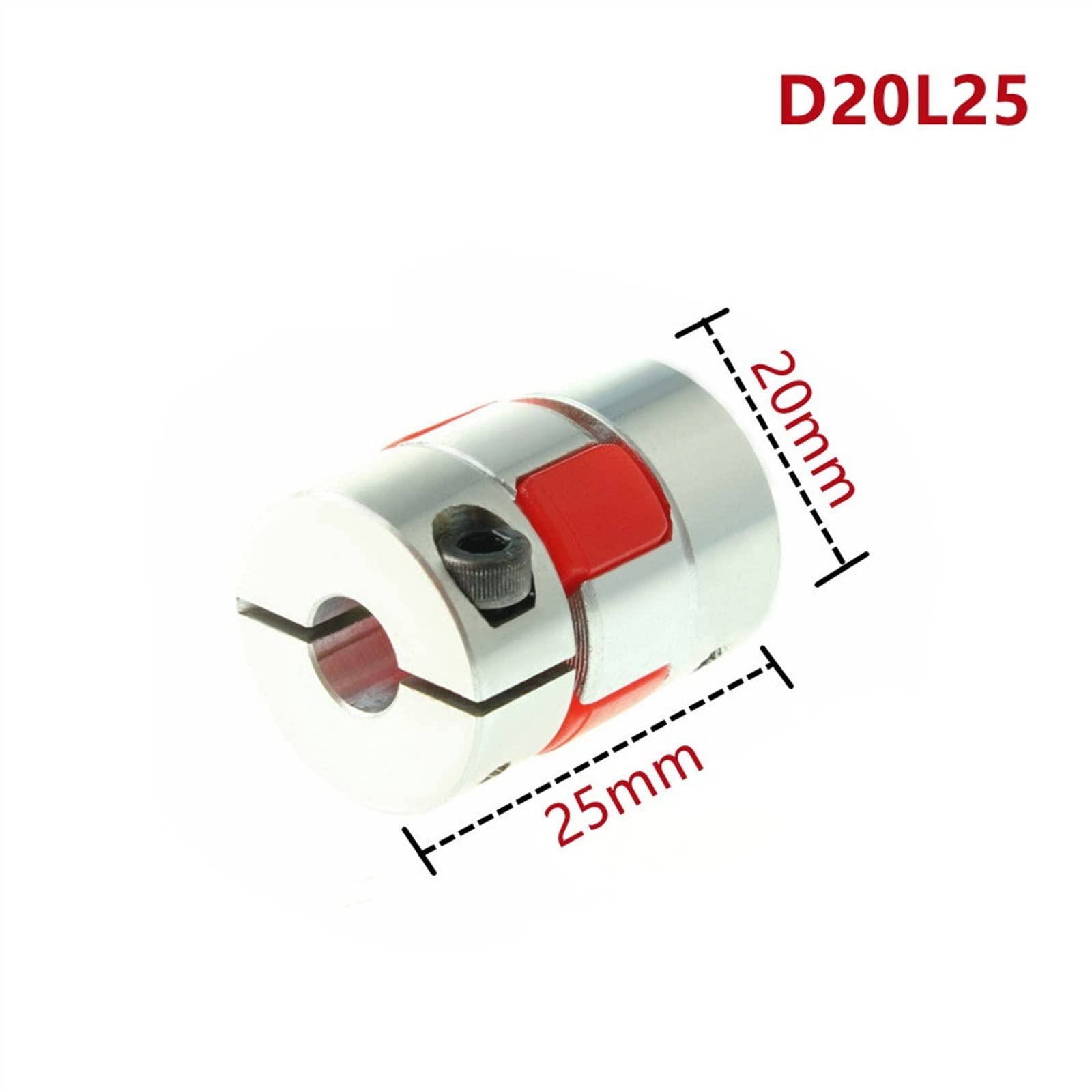 D20L25 Jaw Coupler 3mm 4mm 5mm 6mm 8mm 10mm Aluminum Plum Flexible Shaft Coupling 3D Printer Motor Connector for 1Pcs (Size : 3X3mm)