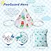 Boao 36 Pcs Pee Teepee Baby Boy with 4 Straps Reusable Pee Teepee with Storage Bag Strong Water Absorption Covers for Baby Boy Newborn