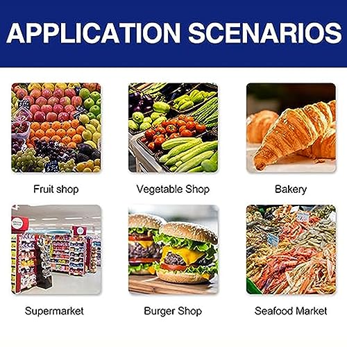 Báscula Comercial Digital con Impresora Térmica y Etiquetadora miniatura 2