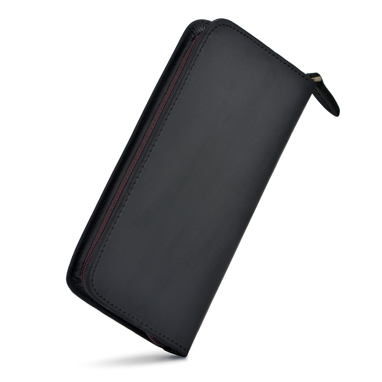 Amazon.com : Fountain Pen Case 3 Divided Slots Crazy Horse Leather