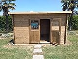 casette in legno da giardino 3x4  DEKALUX Casetta in legno da giardino 4X3 monofalda - Spessore 34mm