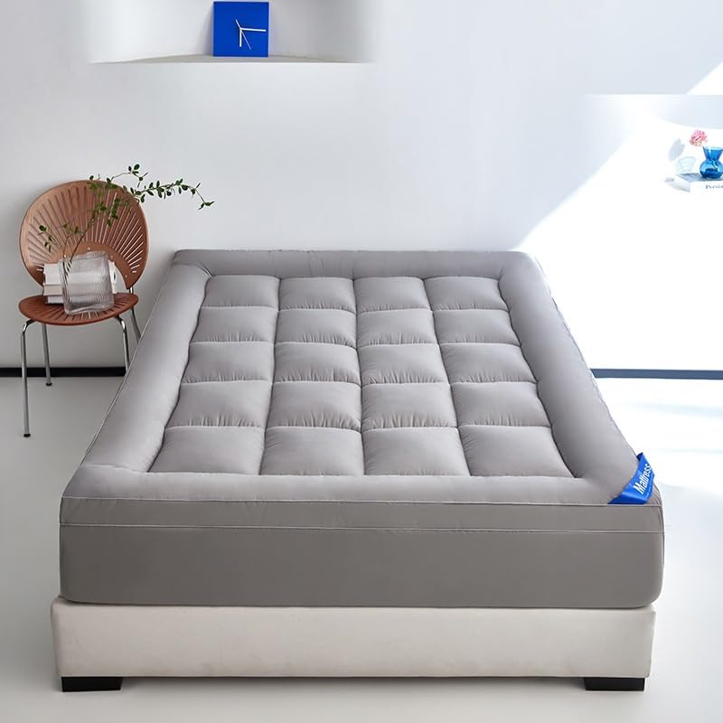 Surmatelas 160x200 matelassé 2 personnes respirant grand bonnet