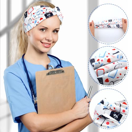 Jexine BW-JEXINE-152053 20 Pcs Nurse Headbands With Button thumb #3