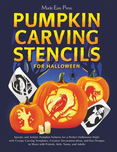 Pumpkin Carving Stencils for Halloween: Spooky and Artistic Pumpkin Patterns for a Perfect Halloween...