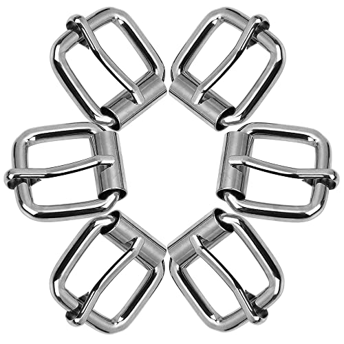 Queenbox 5-tlg Metall-Dornschnallen Set - 15 Mm Gürtelschnallen Silber