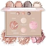 Palette de maquillage tout-en-un avec 3 Des ombres à paupières, 2 Des surligneurs, 1 Flou & 1 Bronzeur - Très pigmenté, soyeux et lisse, facile à mélanger en bouche de maquillage complet, kit de maquillage pour les voyageurs (01)
