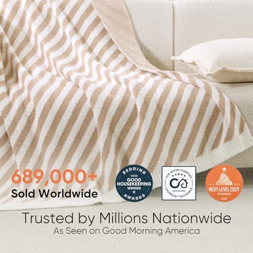 Image of Snuggle Sac Ultra Soft Throw Blanket, Beige, 50 inchx60 inch