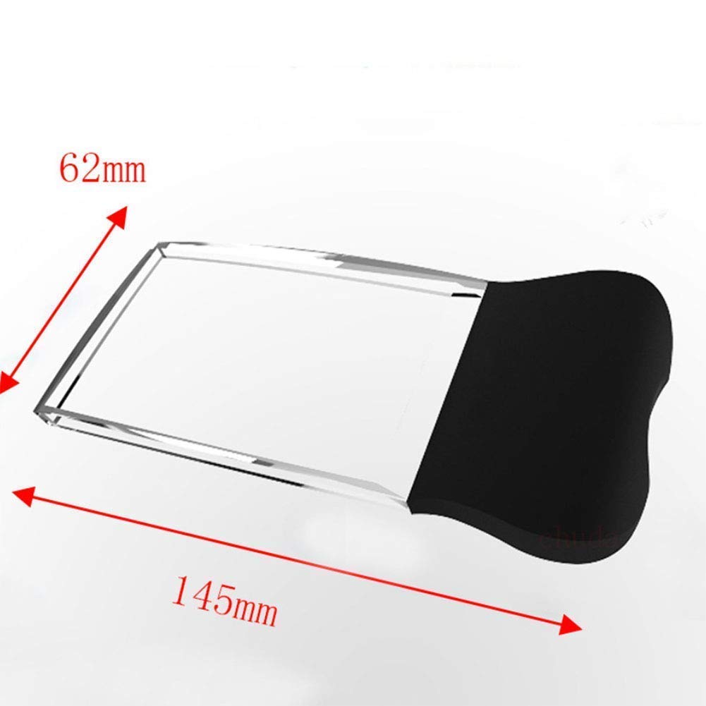 Lupa de mano con luz LED, aumento 2X, lente HD para lectura, identificación de joyas, manualidades y reparaciones, diseño compacto