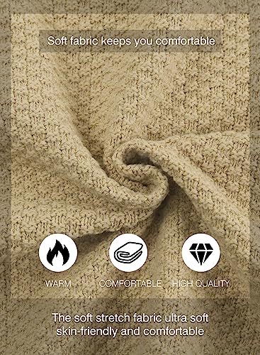 Jmierr JM5M27173-16-M Mens Cardigan Sweater Fall Casual Long Sleeve Shawl Collar Button-Up Cable Knit Sweaters With Pockets thumb #6