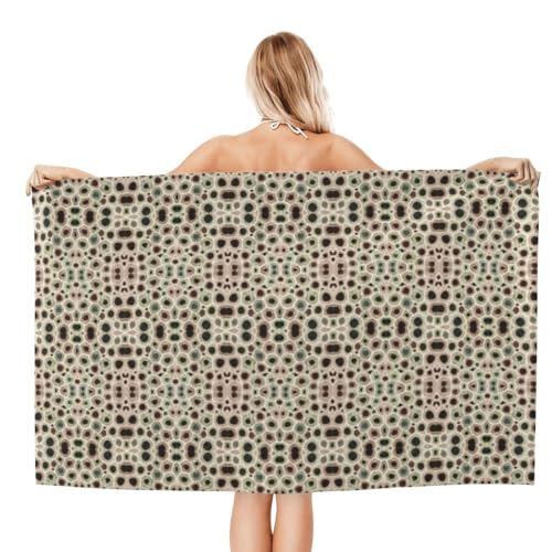 Serviette de bain microfibre anti humidité séchage rapide motif pierre